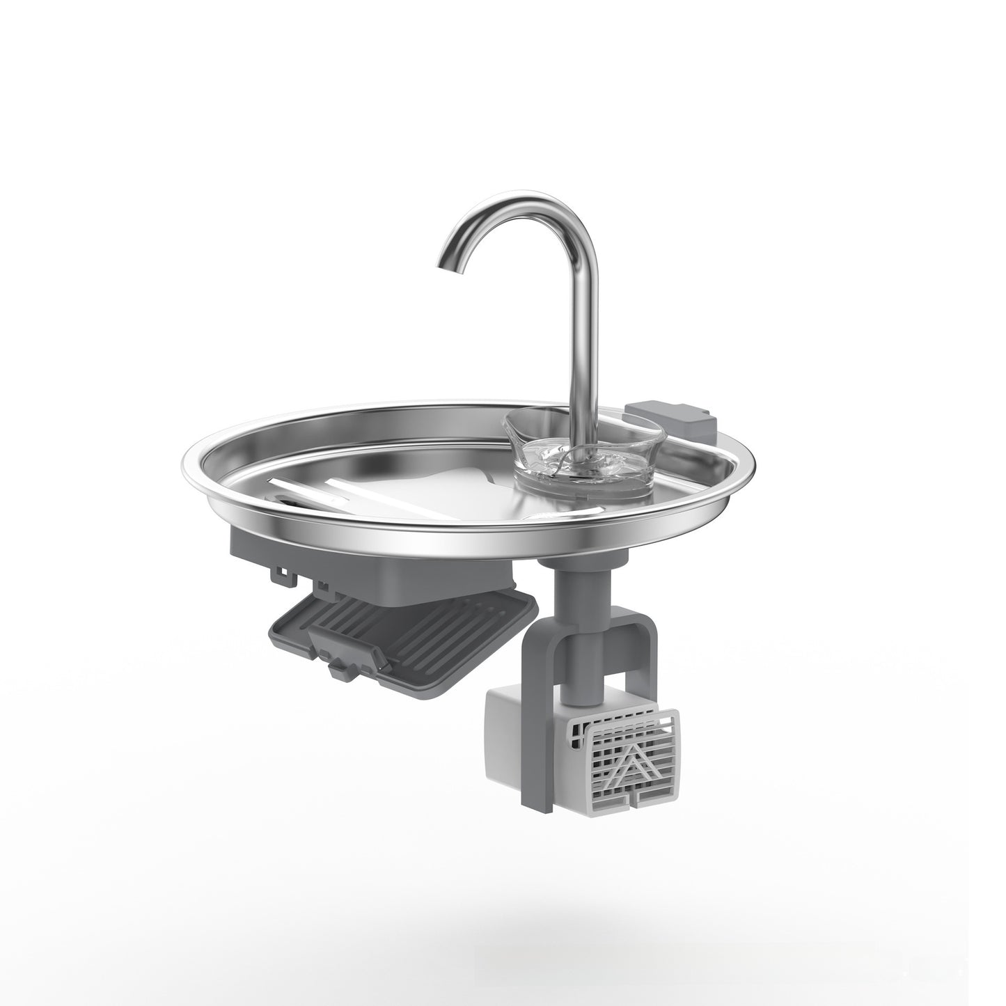 Automatic running water feeder for dogs and cats