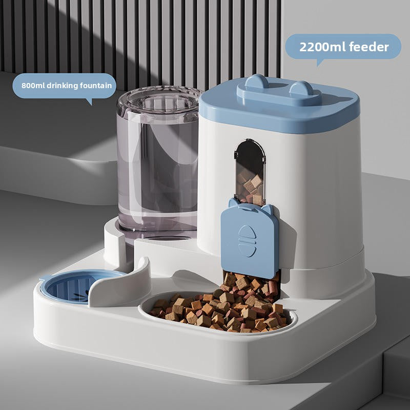 Automatic Pet Feeder with Water Dispenser – 2-in-1 Large Capacity (2500ml Food + 1000ml Water)