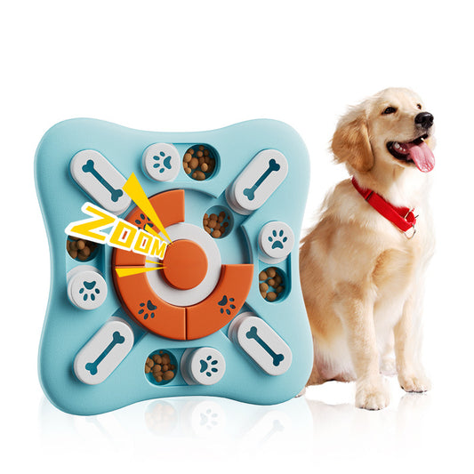Interactive Dog Puzzle Toy – 3-in-1 Slow Feeder, Training & Fun Game