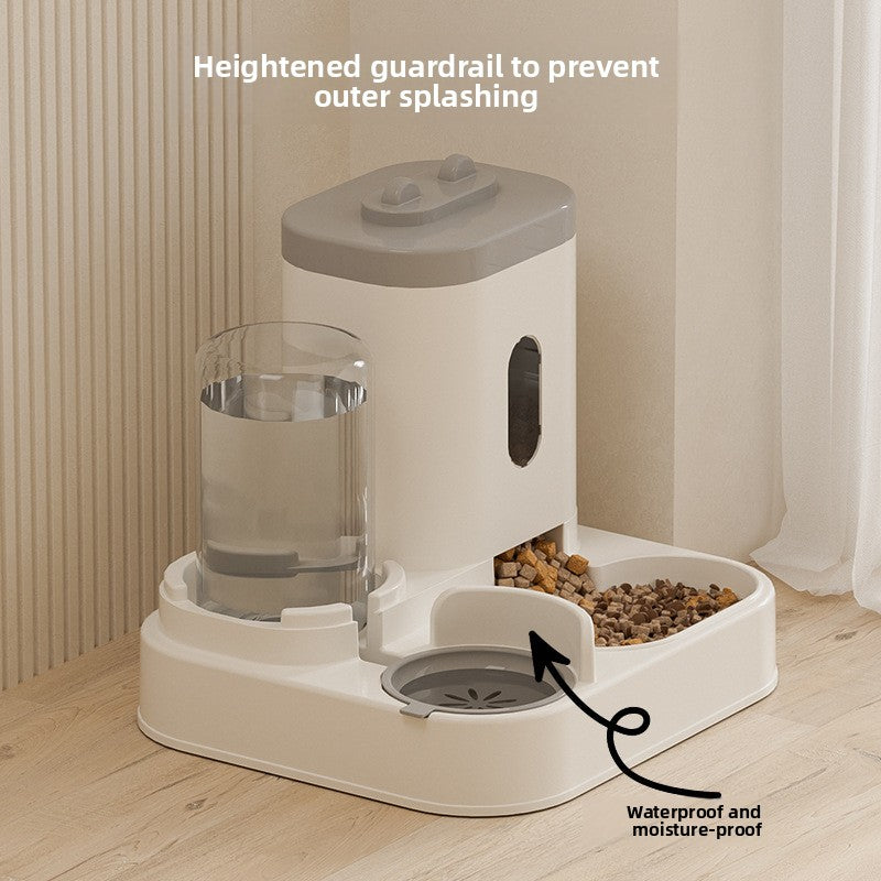 Automatic Pet Feeder with Water Dispenser – 2-in-1 Large Capacity (2500ml Food + 1000ml Water)