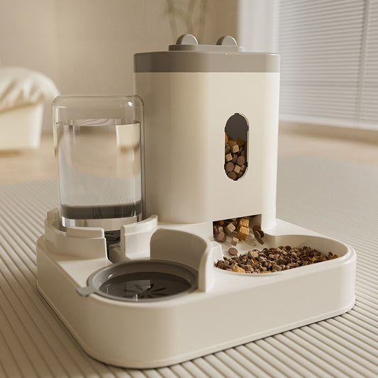 Automatic Pet Feeder with Water Dispenser – 2-in-1 Large Capacity (2500ml Food + 1000ml Water)