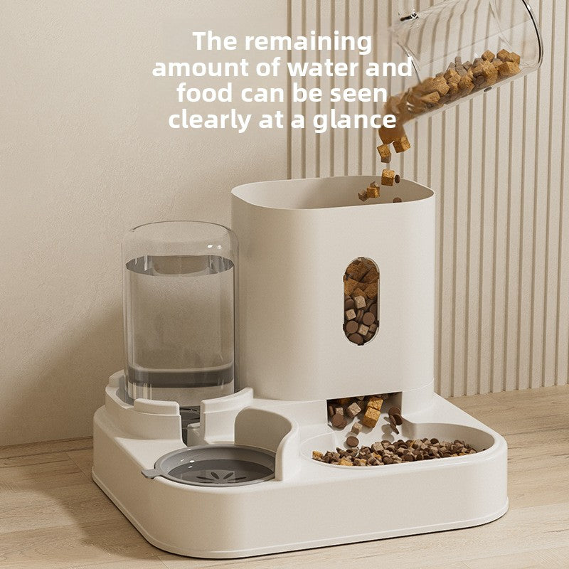 Automatic Pet Feeder with Water Dispenser – 2-in-1 Large Capacity (2500ml Food + 1000ml Water)