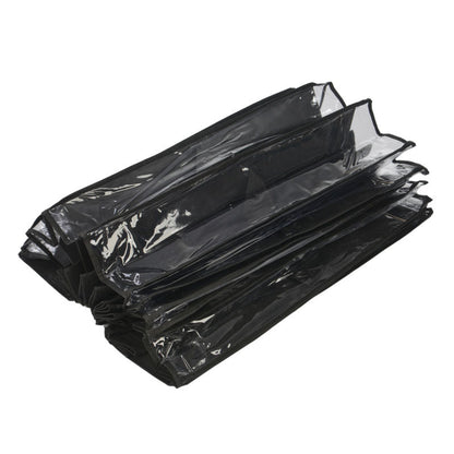 Door-mounted shoe storage black-1