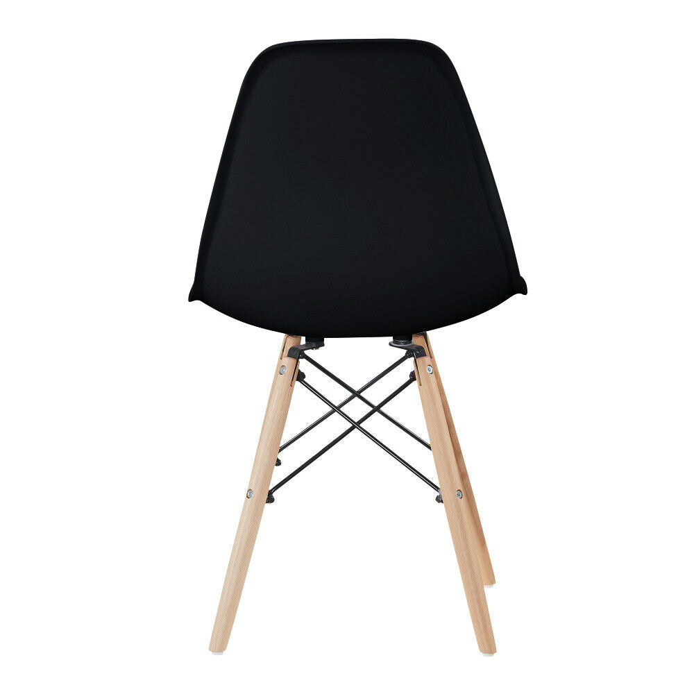 4 nowoczesne krzesła do jadalni, w 4 kolorach-czarne-4