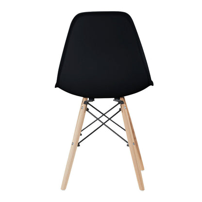 4 nowoczesne krzesła do jadalni, w 4 kolorach-czarne-4