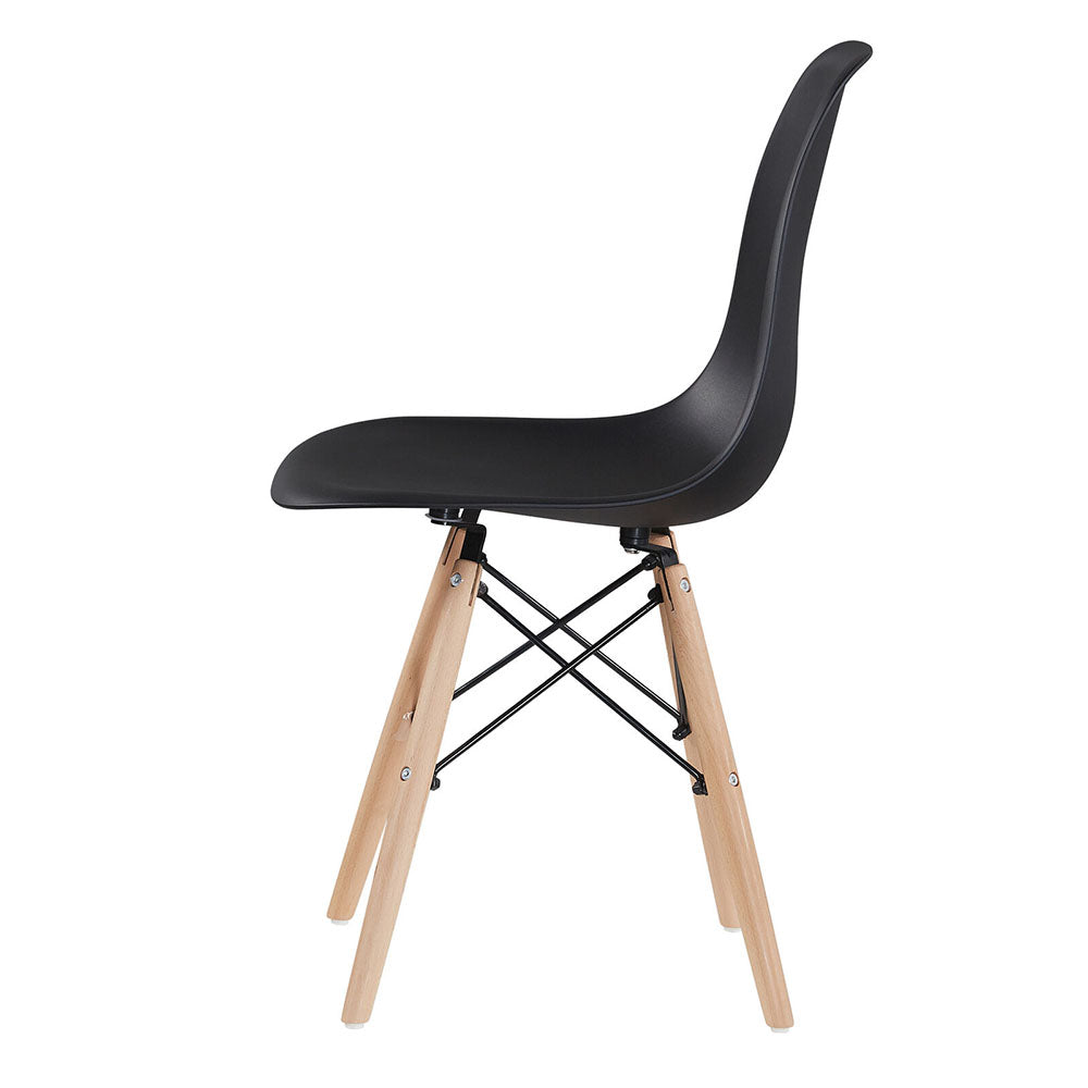 4 nowoczesne krzesła do jadalni, w 4 kolorach-czarne-1