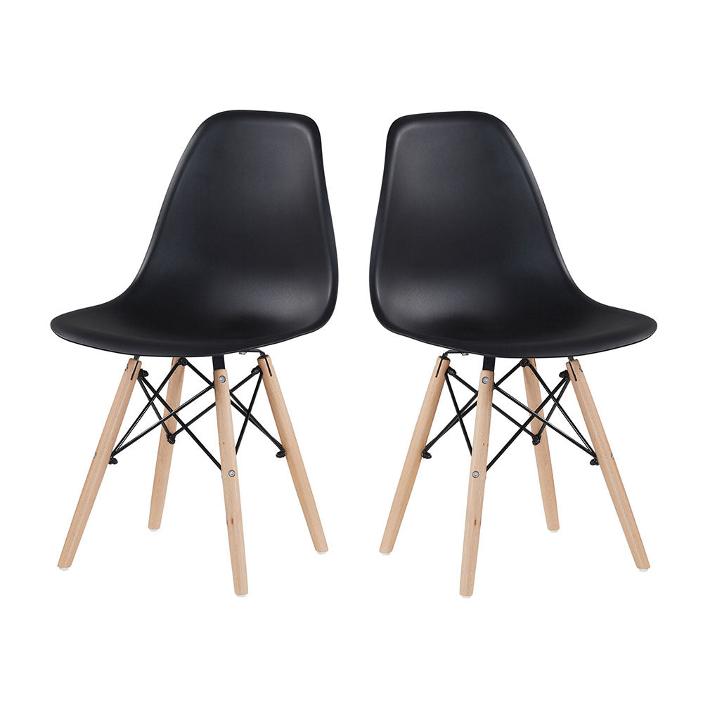 4 nowoczesne krzesła do jadalni, w 4 kolorach-czarne-2