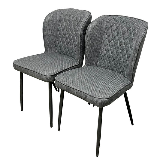 Leo jedálenská stolička, 2 kusy, sivá-0